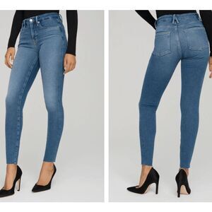 Good American Good Legs Skinny Jeans Raw Hem Size  6 / 28
